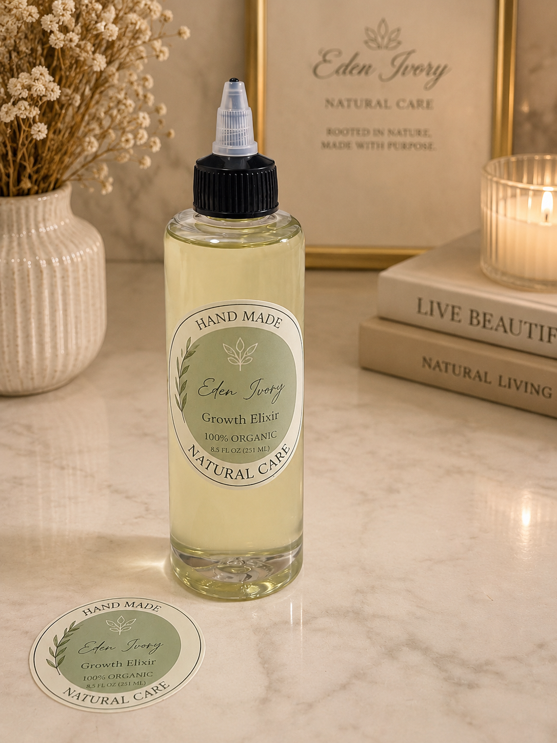 Eden Ivory Hair Growth Elixir | Rosemary & Peppermint Formula